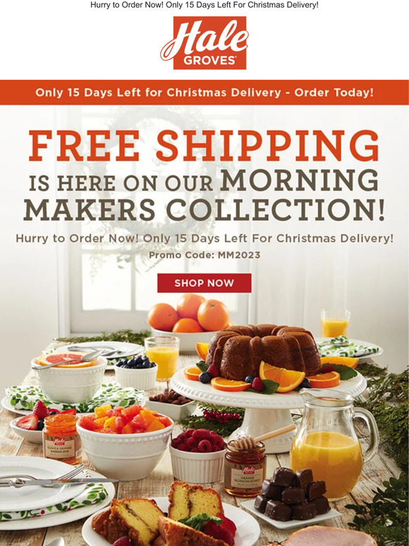 🚚 FREE Shipping is Here on our Morning Makers Collection!🎄