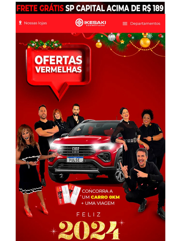 Aproveite as Ofertas Vermelhas e concorra a um Carro 0 km! 😍