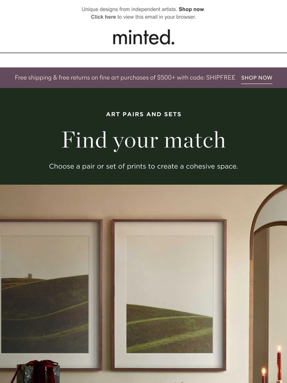 New art pairs & sets to refresh your space