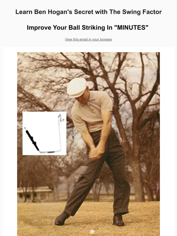 ⛳ Ben Hogan Golf Secret - Swing Factor Golf Trainer - LEARN MORE