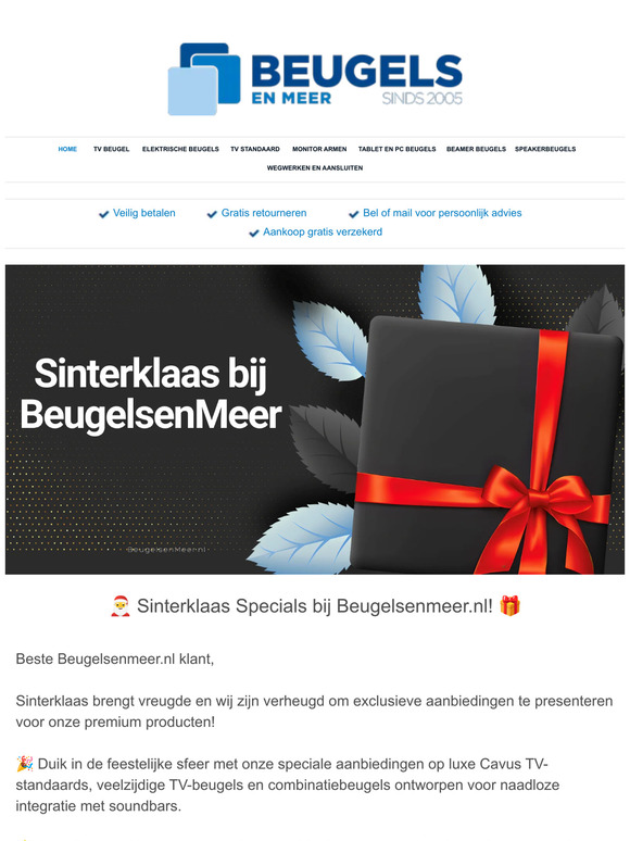 🎅 Sinterklaas Specials bij Beugelsenmeer.nl! 🎁
