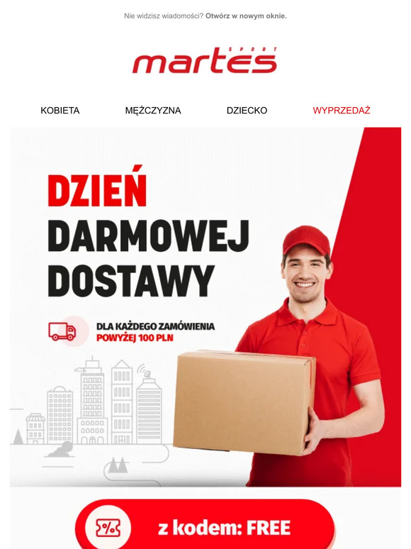 🔥 Darmowa dostawa! Złóż zamówienie z kodem "FREE" za min. 100 zł i ciesz się dostawą gratis*.🔥