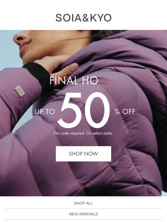 Final Hours: Up to 50% off