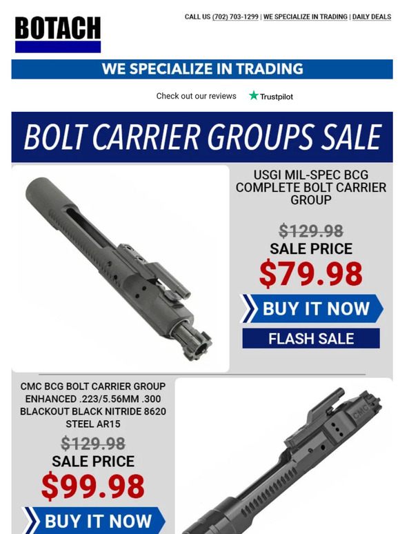 Bolt Carrier Groups SALE - Shop Now!