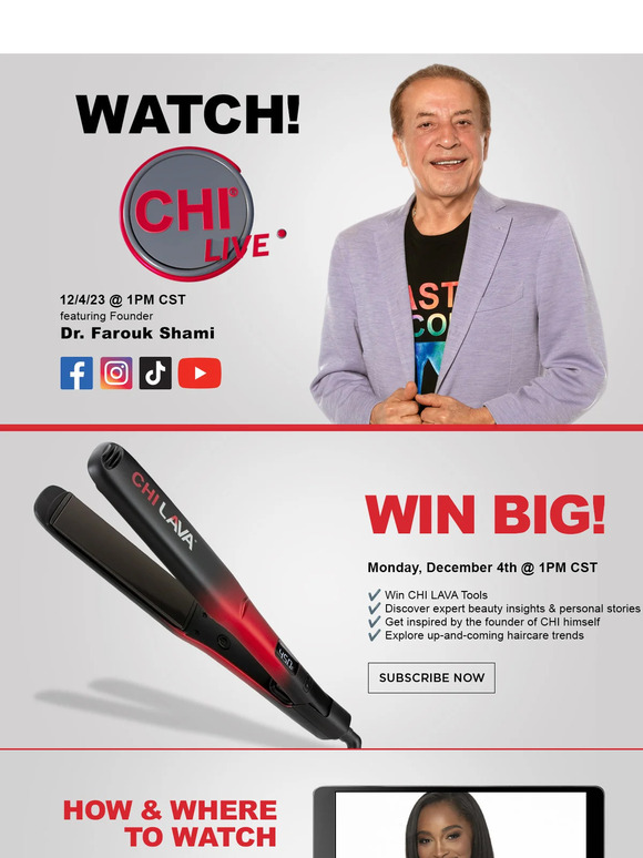 CHI: CHI LIVE TODAY: Dr. Farouk Shami Unveils Beauty’s Best-Kept