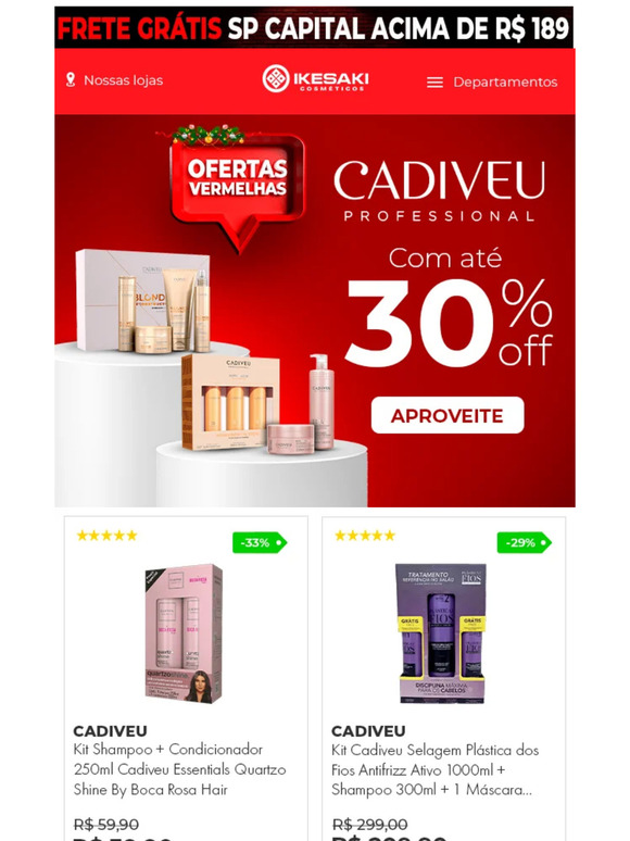 IMPERDIVEL: Cadível  com até 30% OFF! 😱