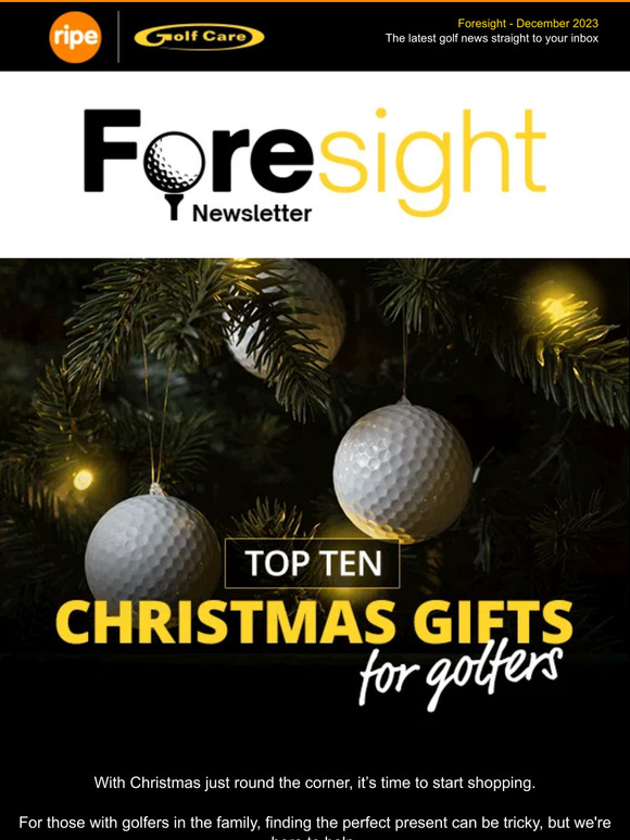 Your December Golf Care newsletter is here