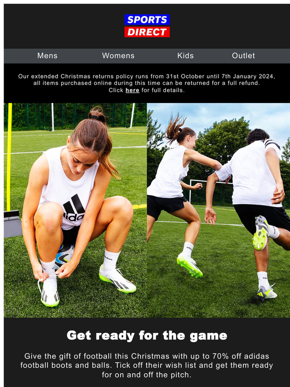 Up to 70% off adidas football ⚽
