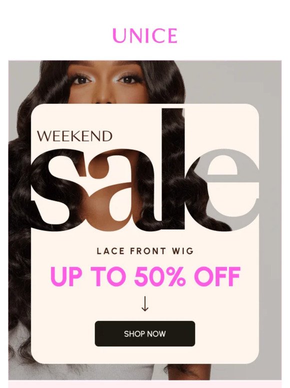 Make Yourself Beautiful with 50% Off on Lace Front Wig!