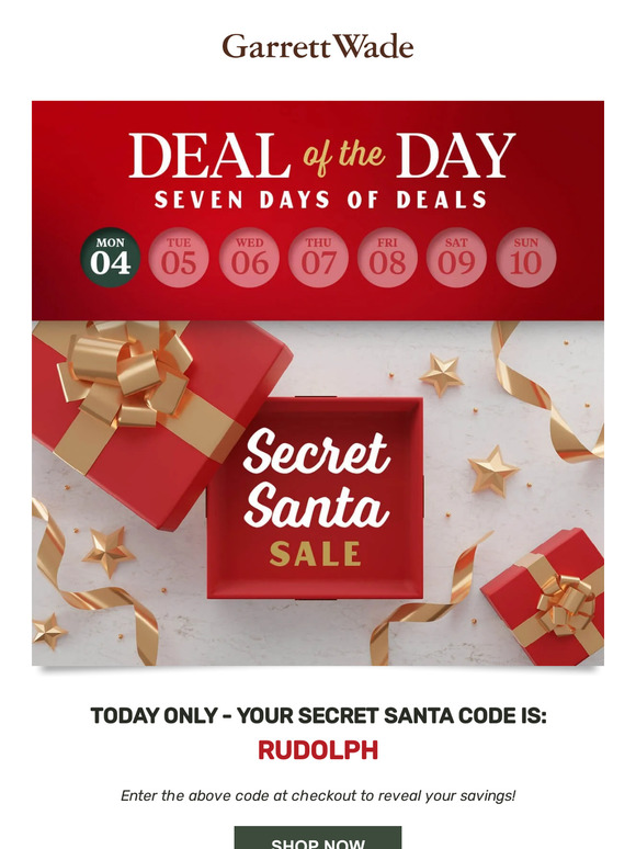 📆 Our Secret Santa Sale ends tonight!