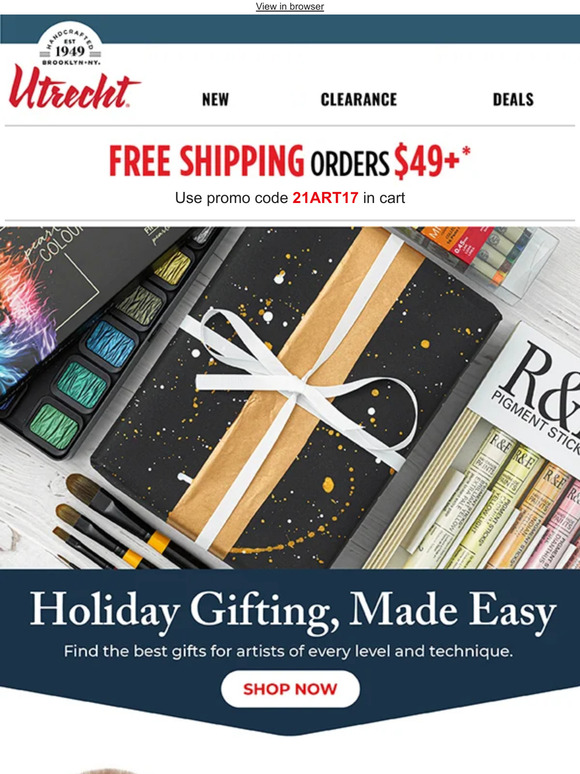 Utrecht Art Supplies The Gifts on Every Artist’s List Milled