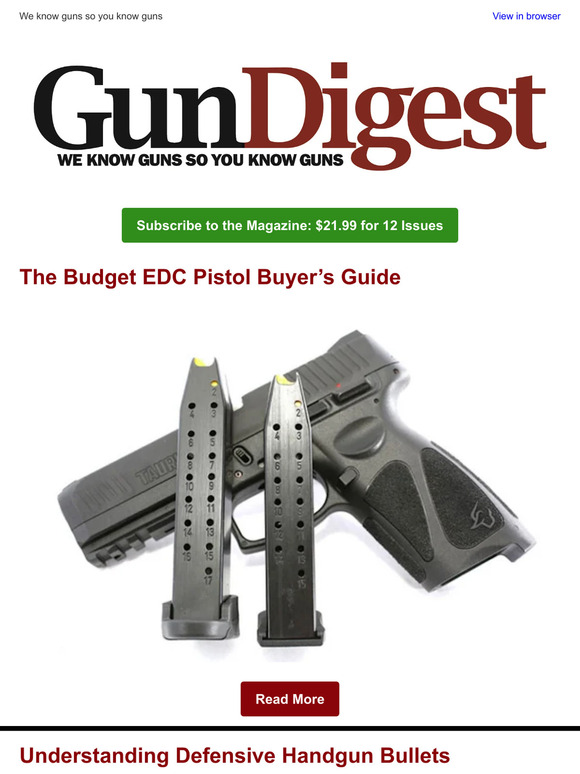 Top Budget Carry Pistols Defensive Handgun Bullets New Guns And Gear And 2550