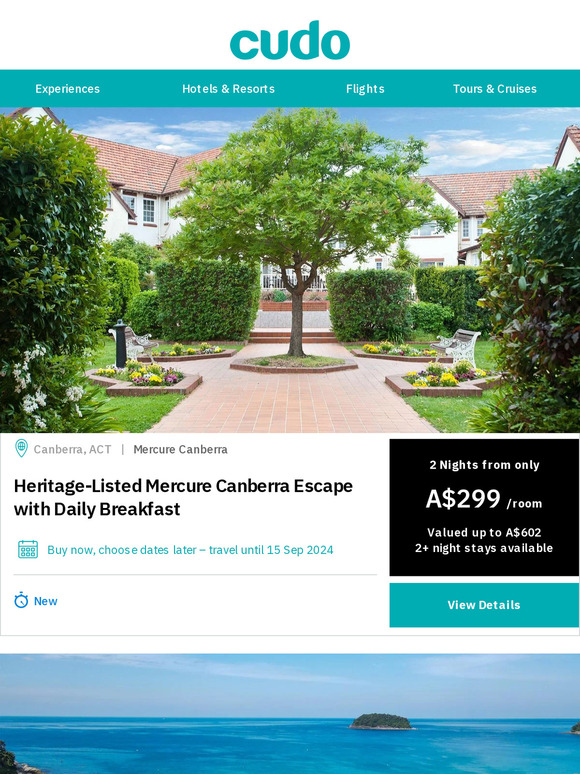 Home or Away? We have deals to Canberra, Phuket, Brisbane & Bali