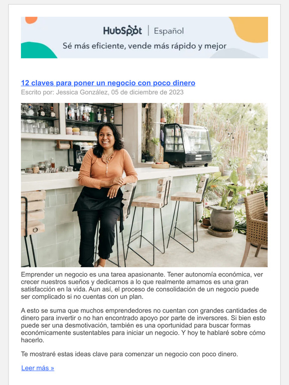 HubSpot: 12 claves para poner un negocio con poco dinero | Milled