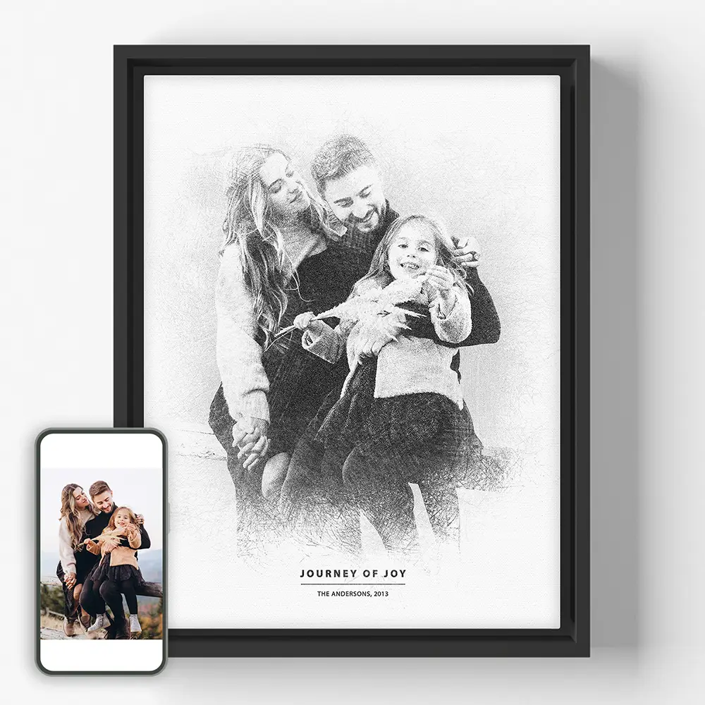 Image of Sketching Memories - Vertical Canvas