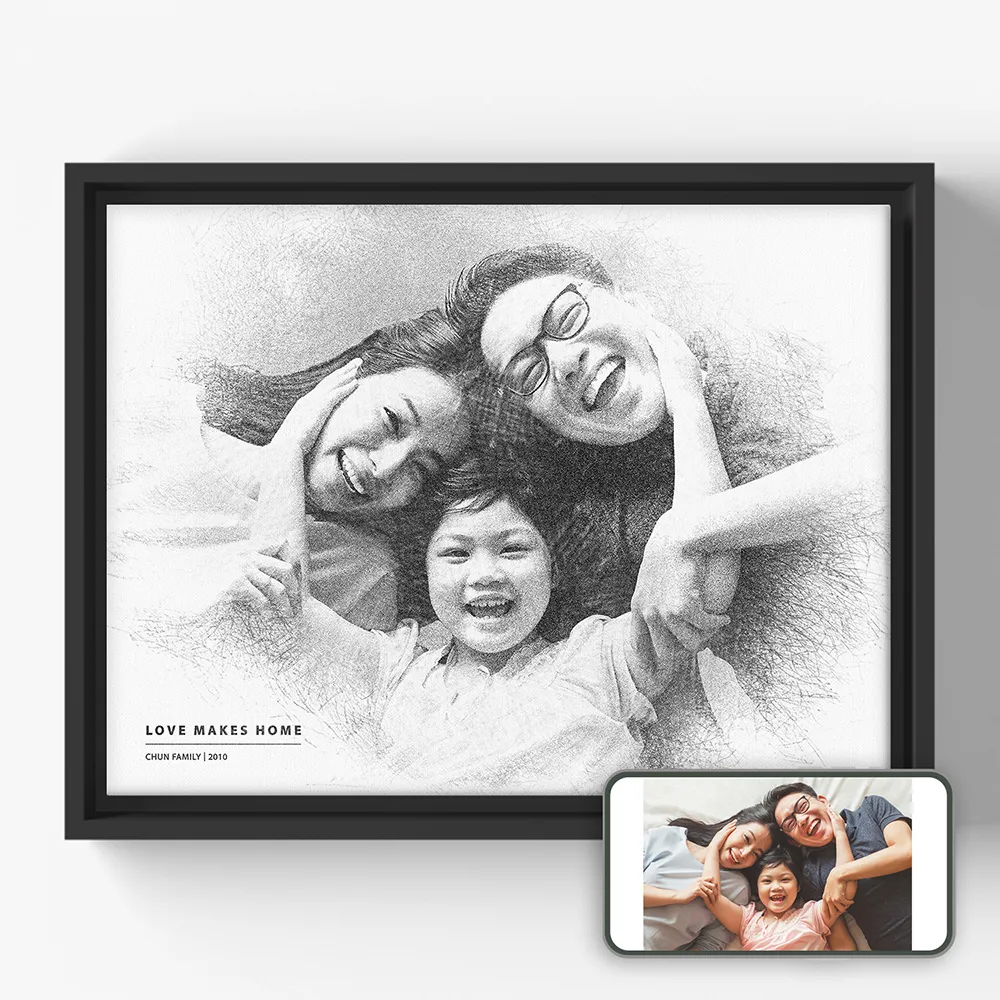 Image of Sketching Memories - Horizontal Canvas
