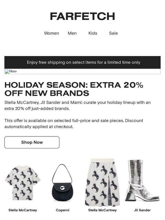 Stella McCartney and more now have an extra 20% off