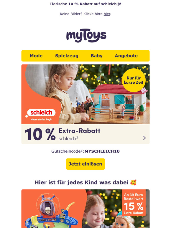Räumungsverkauf bei myToys! Weihnachten kann kommen mit tollen Rabatten! 🎄