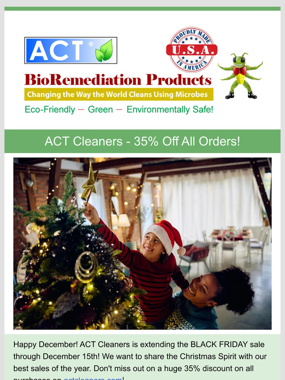 ACT 35% off all Orders