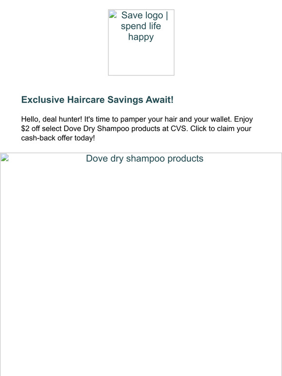 Save More: Dove Hair Discounts Inside!
