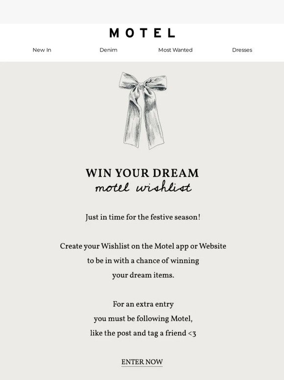 Win your Dream Motel Wishlist