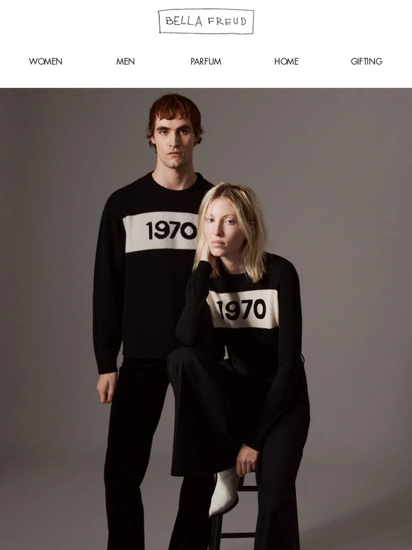 Read the story behind the iconic 1970 Bella Freud jumper.
