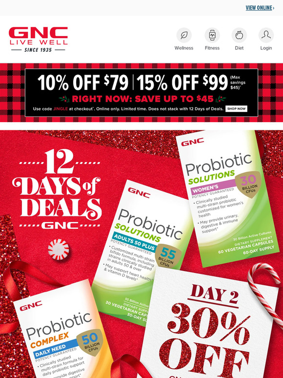 12 Days of Deals 🎁 Day 2—30% Off Probiotics