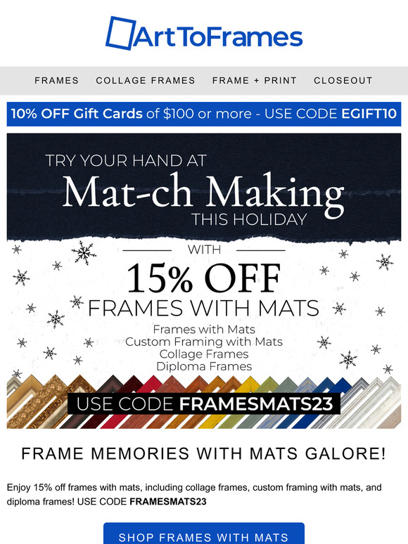 ⌛ 15% Off Matted Frames Ends Today: Don't Miss Your Art's Perfect Match
