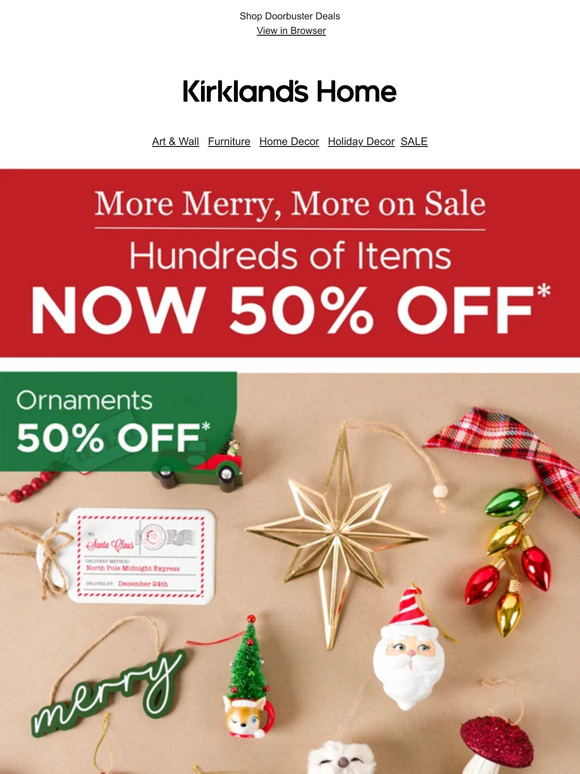 Hundreds of Items NOW 50% OFF 🎉