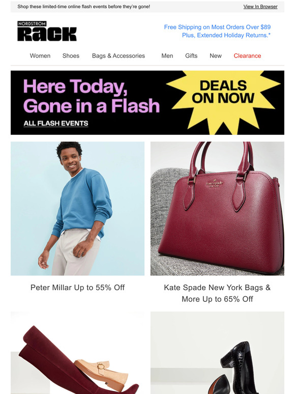 Peter Millar Up to 55% Off | Kate Spade New York Bags & More Up to 65% Off | Stuart Weitzman Shoes Up to 55% Off | And More!