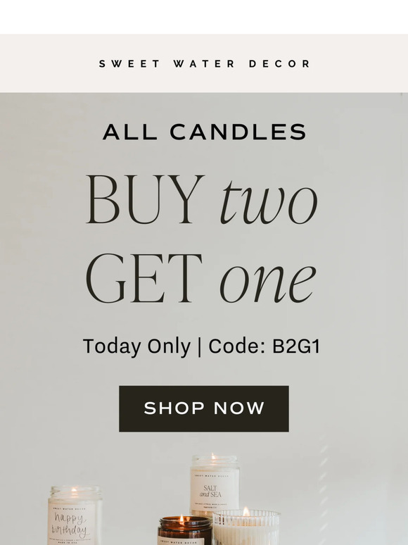 TODAY: Buy Two, Get One FREE! 🕯️