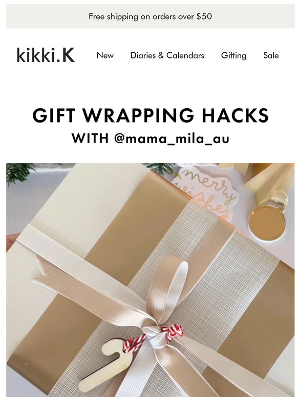 kikki.K 3 wrapping styles to try this Christmas! Milled