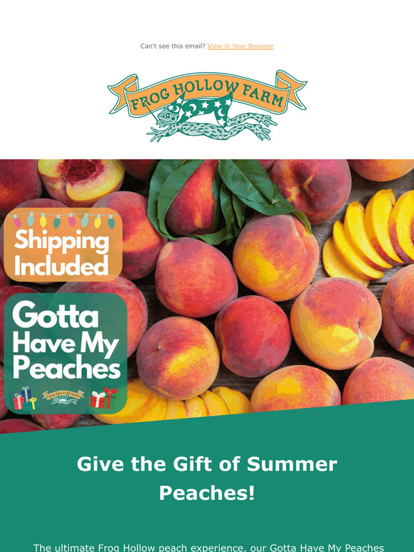 Frog Hollow Farm Give the Gift of Peaches! 🍑 Milled