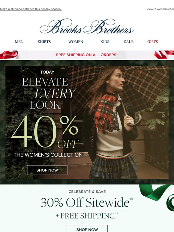 40% off The Women's Collection is here!