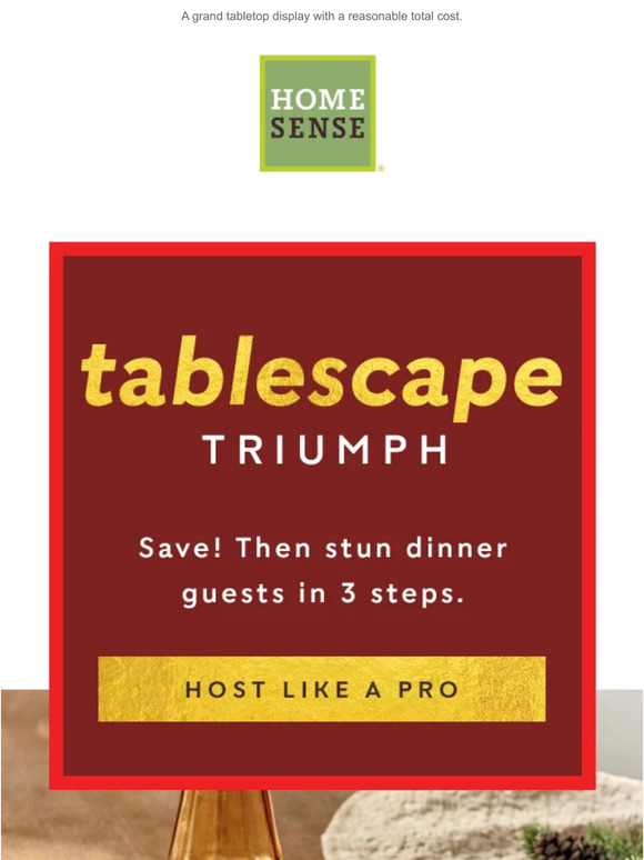 Homesense 3 tips for a festive tabletop. Milled