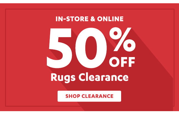 50% Off Rugs Clearance | Shop Now >