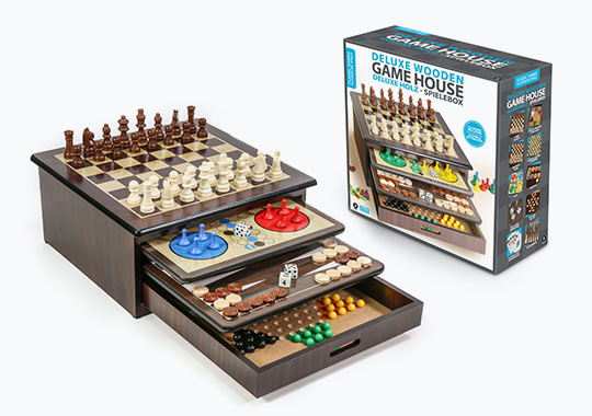 Deluxe Wooden Game House