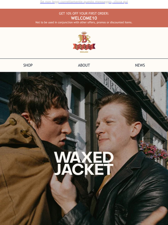 Baracuta: Waxed Jackets - Ready for Rain | FREE SHIPPING OVER €200 | Milled