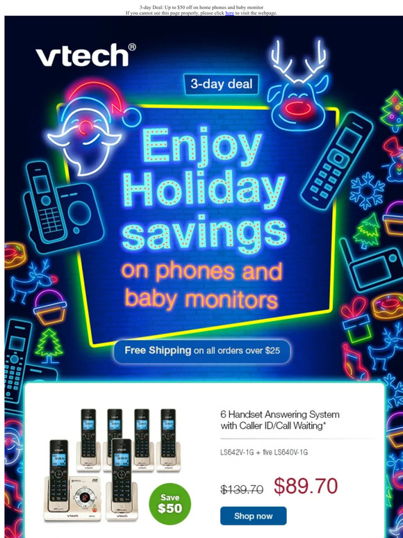 3-day Deal: Up to $50 off on home phones and baby monitor