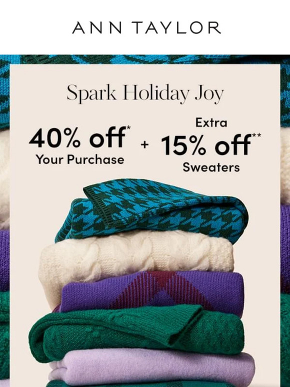 A Sale Sure To Spark Holiday Joy
