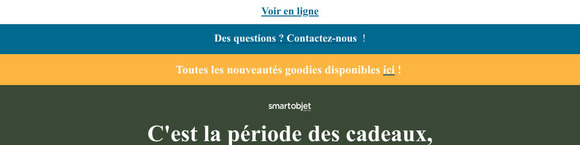 Chez SmartObjet, 1 commande = 1 cadeau