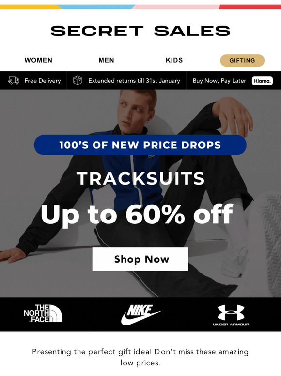 Tracksuit bestsellers RESTOCKED! Up to 60% off the perfect gift...