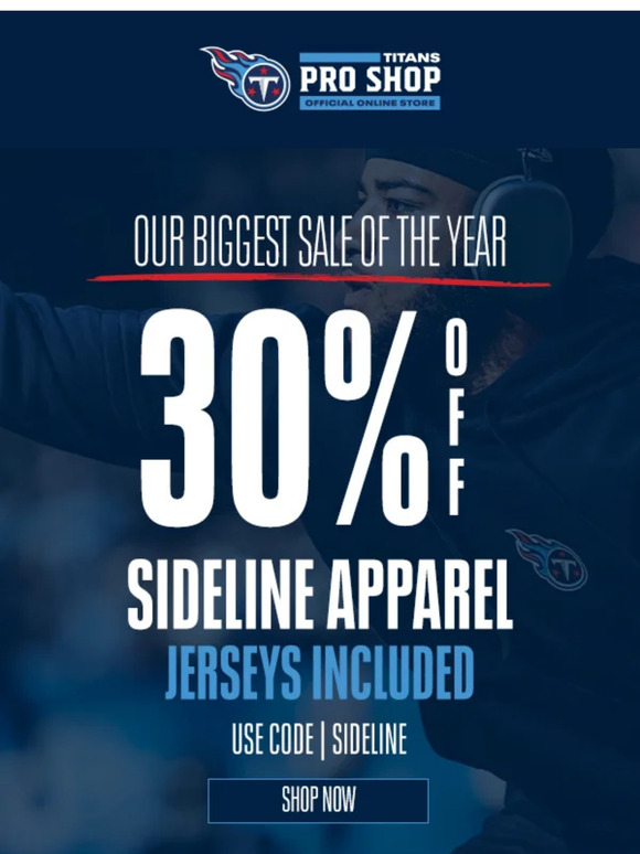 30% OFF SIDELINE GEAR! 🏈