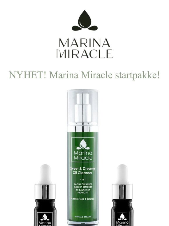NYHET! Marina Miracle Startpakke🌿 + Alt du vil vite om hyaluronsyre!
