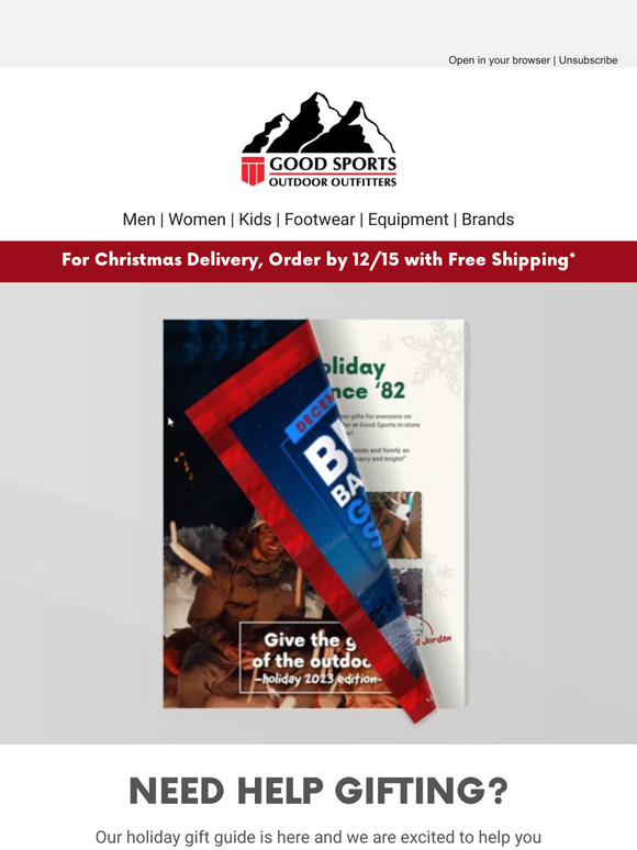 goodsports Are you ready? View Our 2023 Gift Guide! 🎄 Milled