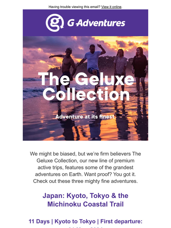 Three oh-so dreamy Geluxe trips