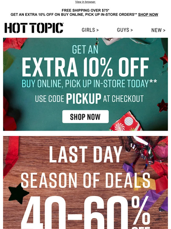 🚨 LAST DAY: 40%-60% Off thousands of gifts 🚨