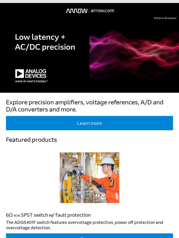 Arrow Electronics Do you need highperformance, widebandwidth signal