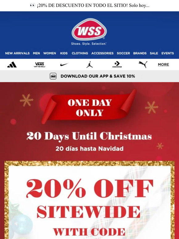 Wss warehouse cheap shoe sale coupons