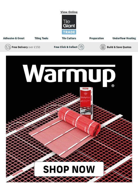 Tile Giant New Warmup Underfloor Heating System Bundle! ♨️ Milled